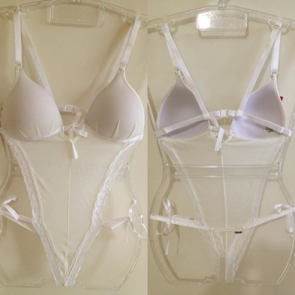 Body Branco com Fitas