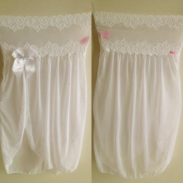 Camisola Boneca Branca com Calcinha Tam: Único