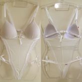 Body Branco com Fitas